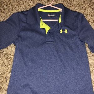 EUC boys under armour  polo heat gear